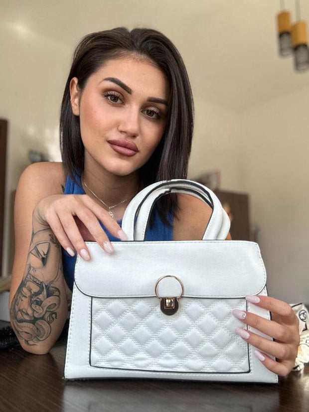 Julia Set - bílá taška a peněženka