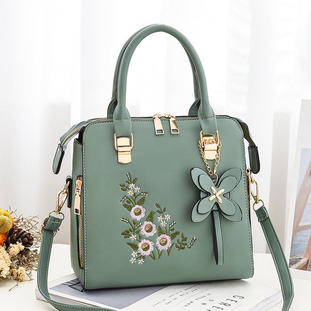 Zelený taška Elise Floral Model