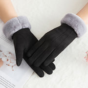 Teplé černé rukavice