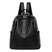 Rucsac negru crocodil Gaia - TIARA CONCEPT STORE